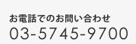 お電話でのお問い合わせ　03-5745-9700